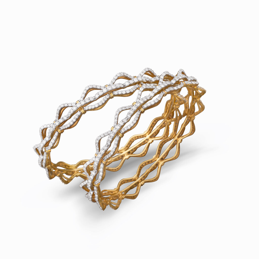 gold bangle bridal jewellery at Neelkanth Gold and Diamonds Bangalore