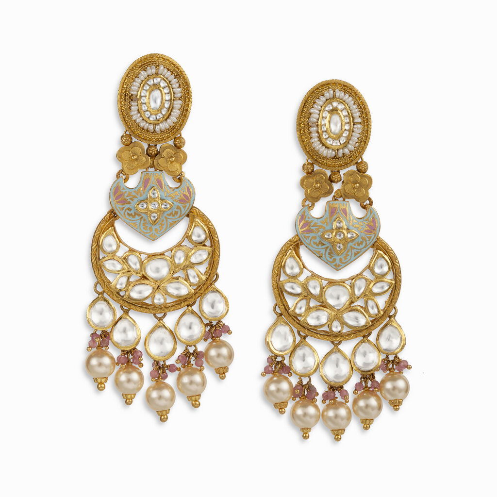 bridal earrings at Neelkanth Gold and diamonds bangalore
