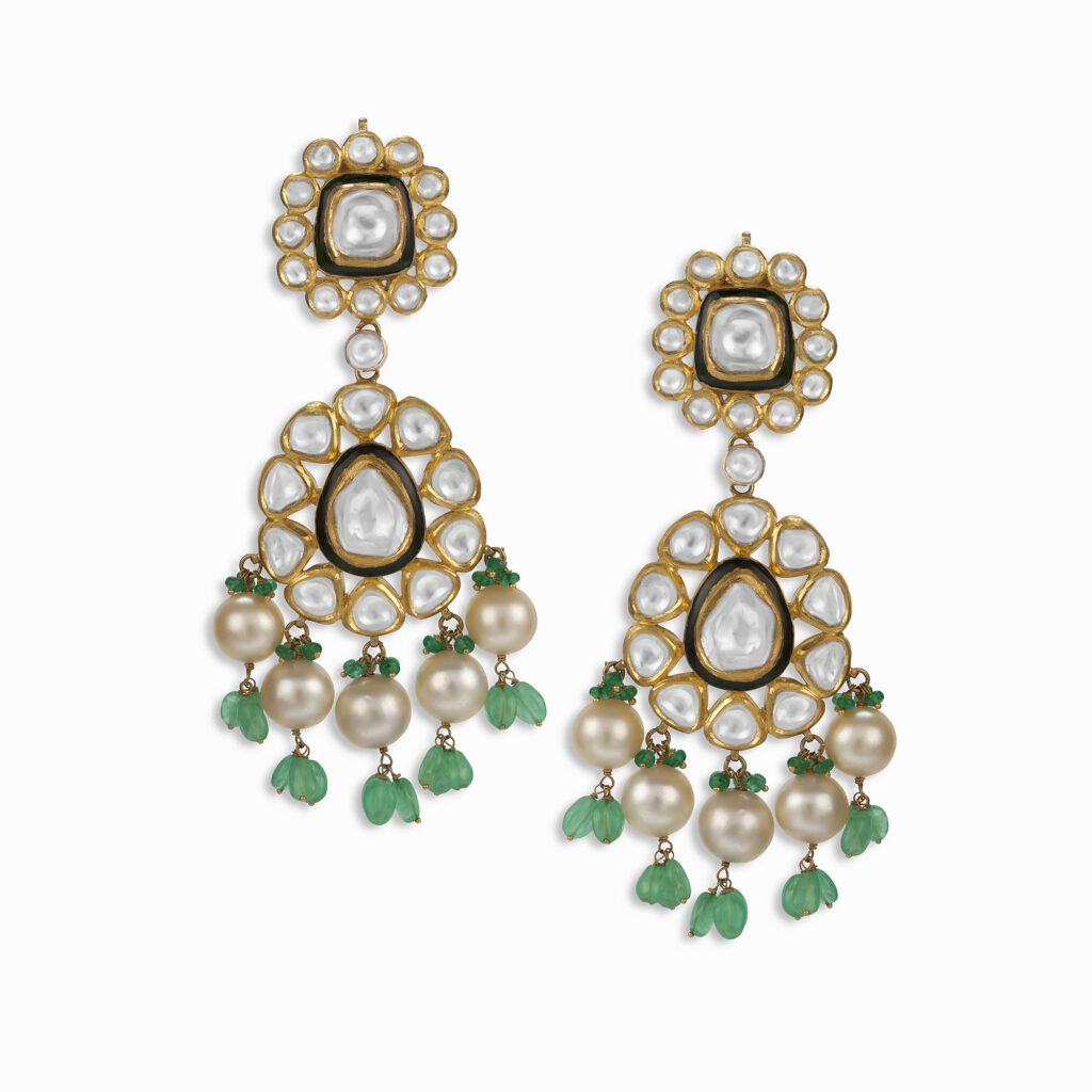 Wedding Gold and diamond earring at Neelkanth Gold and Diamonds Bangalore